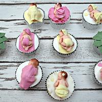Baby Girl Baby Shower cupcakes