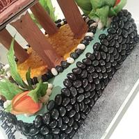 tropical Hut Cake