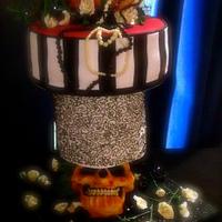 Halloween Skull Cake