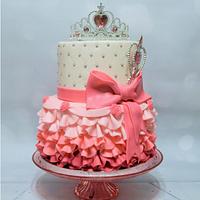 Pink Princess Birthday Cake