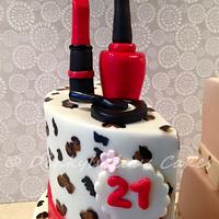 Split birthday cake