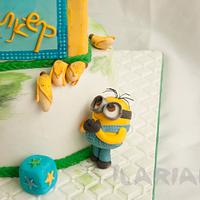 Minions attacked the cake ....