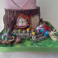 "Birthday in the forest" cake