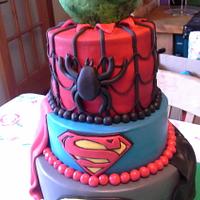 superhero cake 