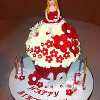 10 th birthday giant cupcake