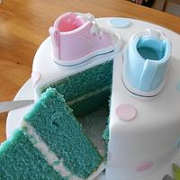 Gender Reveal Converse Shoes