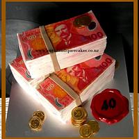 Dollar Bundles 40th Jackpot Cake!!!