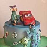 Cars, Dopey and Monster inc