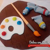 Cake for a painter