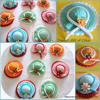 Girly Cupcake Hat Toppers