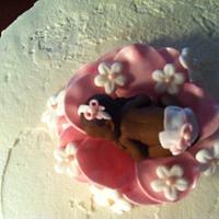 Rose Petal Baby Shower Cake