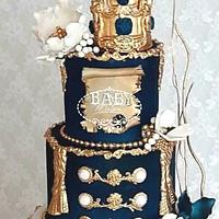 Princely baptism cake
