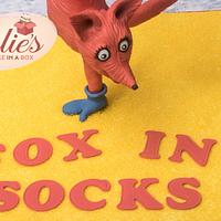 Dr Seuss cake collaboration - "Fox in Socks"