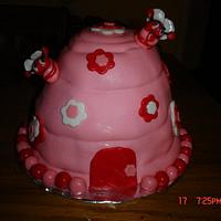 Valentine Bee Hive cake