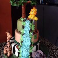 Safari themed cake
