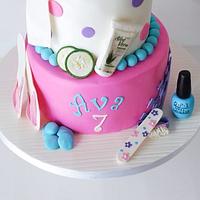 Spa Day Birthday Cake