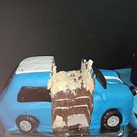 Mini Cooper car cake