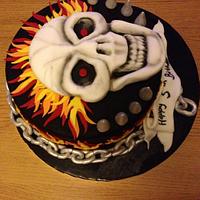 Ghost rider cake