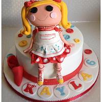 Lalaloopsy doll cake
