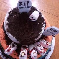 Creepy Halloween cake