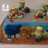 Minions / Candy crush cake