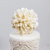 Classic Off-white Wedding Cake