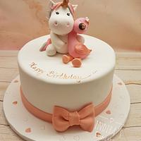 Unicorn Flamingo cake 