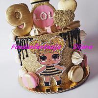 LOL doll themed cake