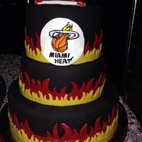 Miami Heat Groom's Cake