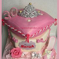 Princess Pillow Cake with Princess Slipper