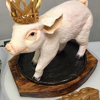 The mini-pig CAKE!