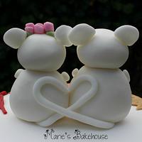 Mice wedding cake for Fairytale Forest