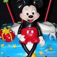 Mickey and Pluto cake
