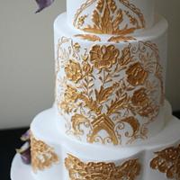 Turkish Gold Wedding Cake