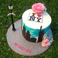I Love New York  40th birthday cake