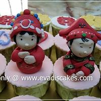Chinese Traditional Wedding cupcakes..
