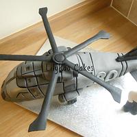 Merlin helicopter cake