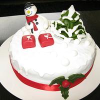 Snowman's cake