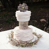 3 tier Boho Chic - Wedding Cake