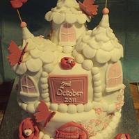 Christening Castle Cake