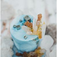 Minerals and Crystals Wedding Cake