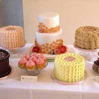 Hydrangea Wedding Cake and Buffet!