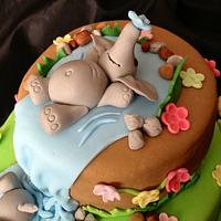 Elephant Waterfall Cake