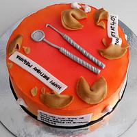 Dental Fortune Cookie Cake