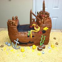 Sunken Ship Cake
