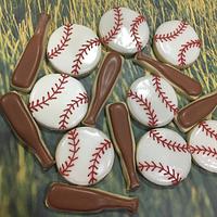 Royals baseball cookies