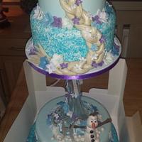 4 tier frozen cake