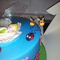 Tinkerbell cake with wings
