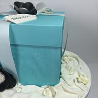 Contemporary Tiffany Box Cake