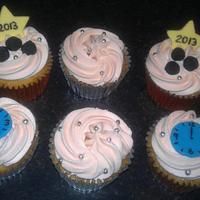 New Year cupcakes with coal!! :D
